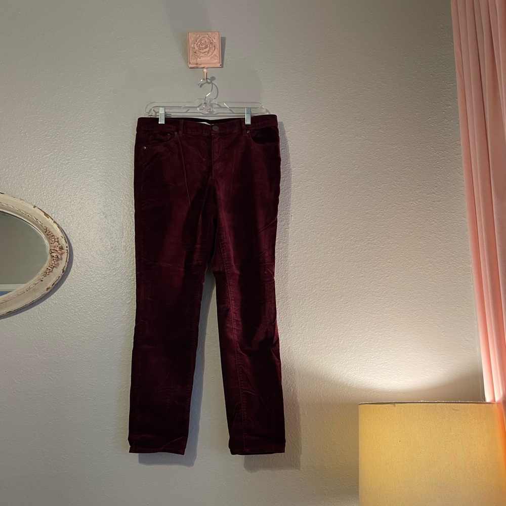 LOFT velvet skinny jeans